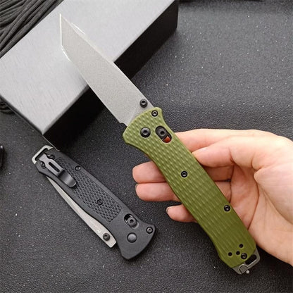 BM537GY Aluminum Alloy CPM-3v Surface Anti-scratch Coating Outdoor Folding Knife