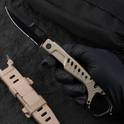 N690 Steel Nylon Fiberglass Outdoor Folding Knife