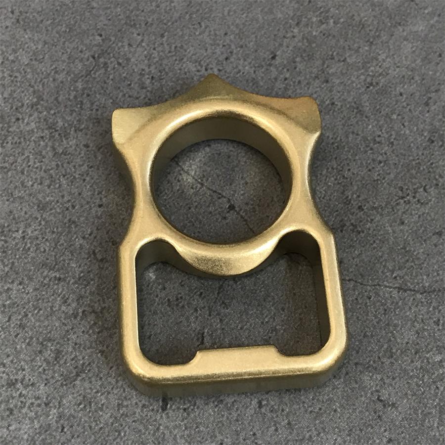 Stonewashed Brass Bottle Opening EDC Keychain Backpack EDC Tool