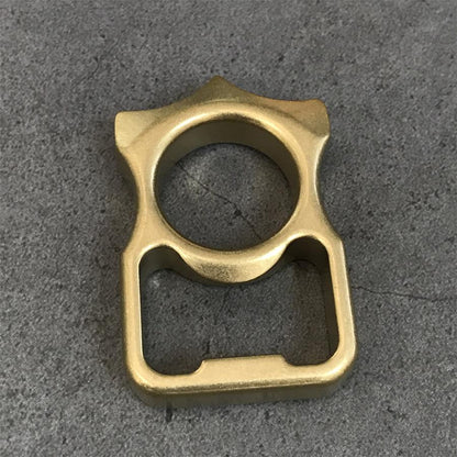 Stonewashed Brass Bottle Opening EDC Keychain Backpack EDC Tool