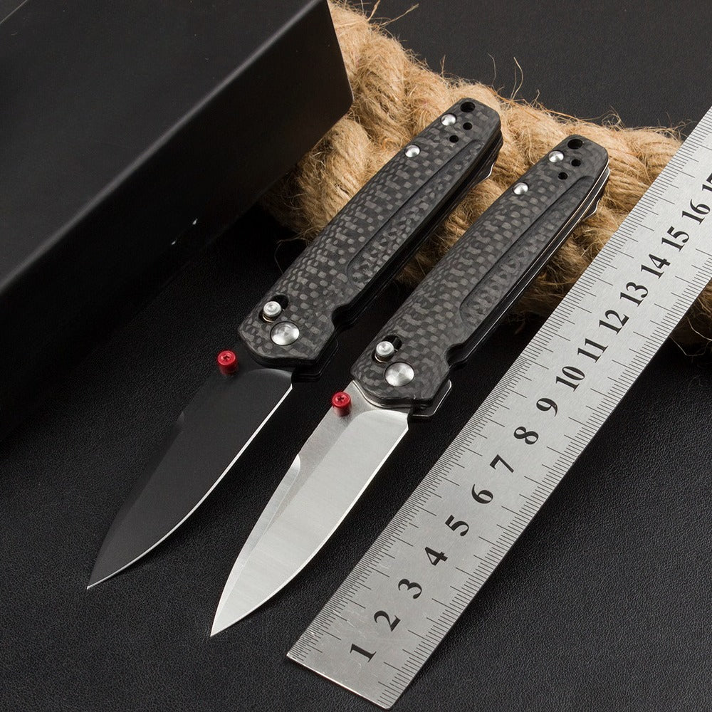 BM485 Carbon Fiber Handle D2 Outdoor Folding Knife