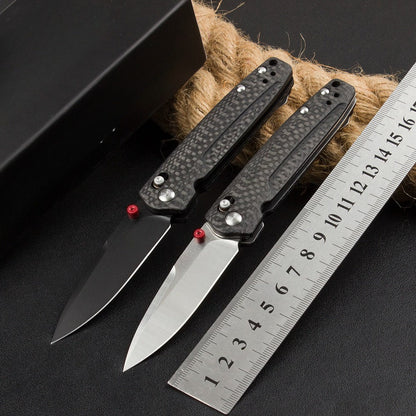 BM485 Carbon Fiber Handle D2 Outdoor Folding Knife