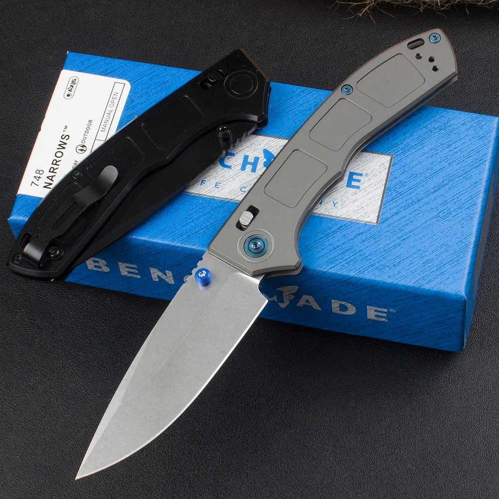 BM748 Titanium Alloy Handle M390 Outdoor Folding Knife