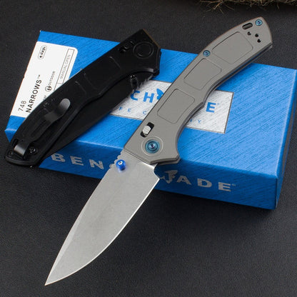BM748 Titanium Alloy Handle M390 Outdoor Folding Knife
