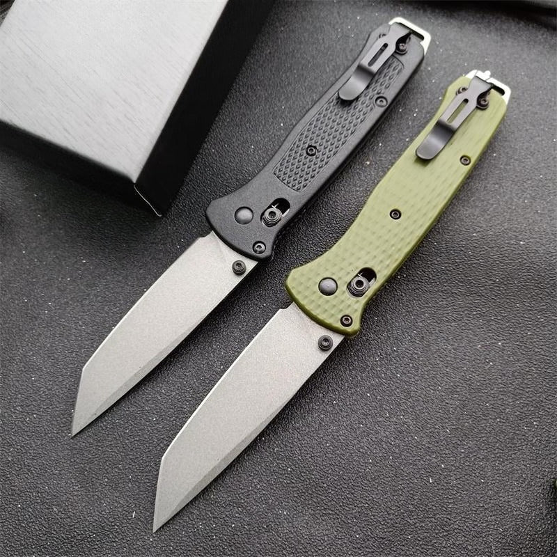 BM537GY Aluminum Alloy CPM-3v Surface Anti-scratch Coating Outdoor Folding Knife
