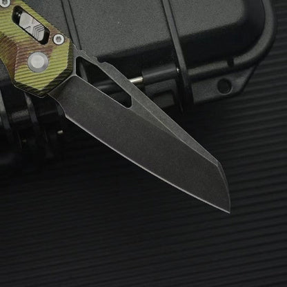 MT Aluminum Alloy M390MK Outdoor Dark Green Folding Knife