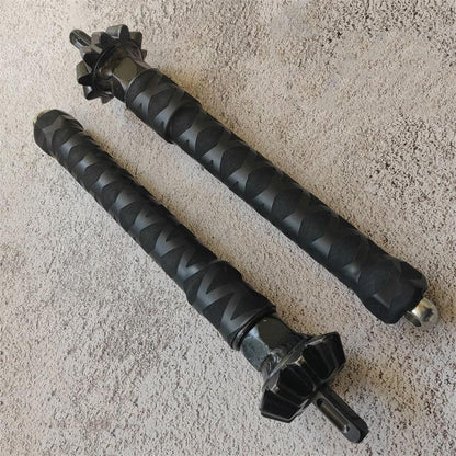 Multifunctional 2-in-1 Rubber Handle 2PCS Black Outdoor Tools