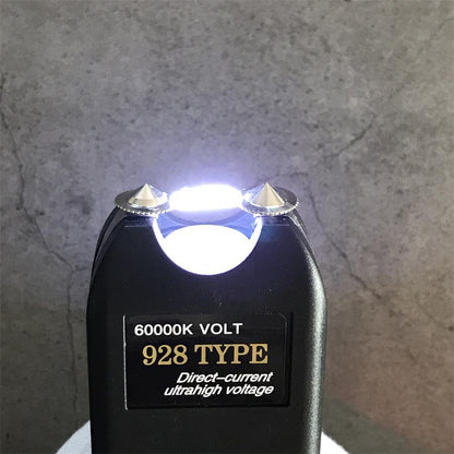 Close-up of 60000K 928 device top with bright white LED illuminated