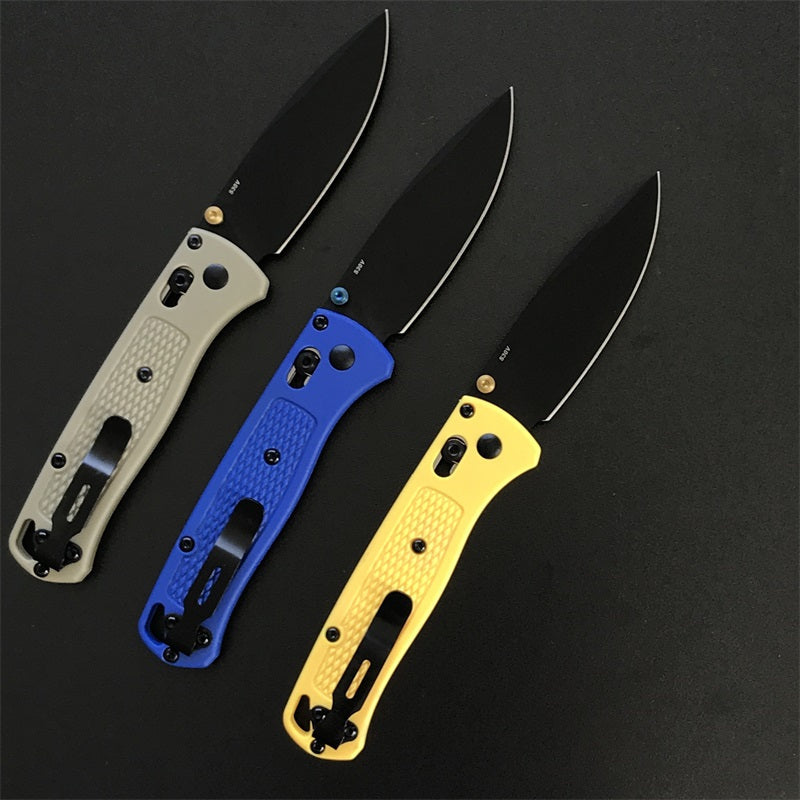 Outdoor BM 535 535S Folding Glass Fiber Camping Pocket Knife
