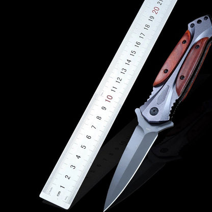 BM Wooden Handle Folding Outdoor Pocket Tool