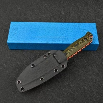 BM15002 Green Handle Patterned Outdoor Portable Knife