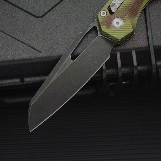 MT Aluminum Alloy M390MK Outdoor Dark Green Folding Knife