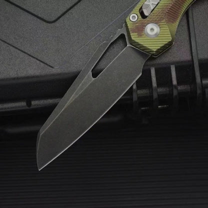 MT Aluminum Alloy M390MK Outdoor Dark Green Folding Knife