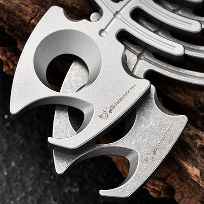 Multifunctional Rope Hole Bottle Opener Titanium EDC Tool Hung on Backpack