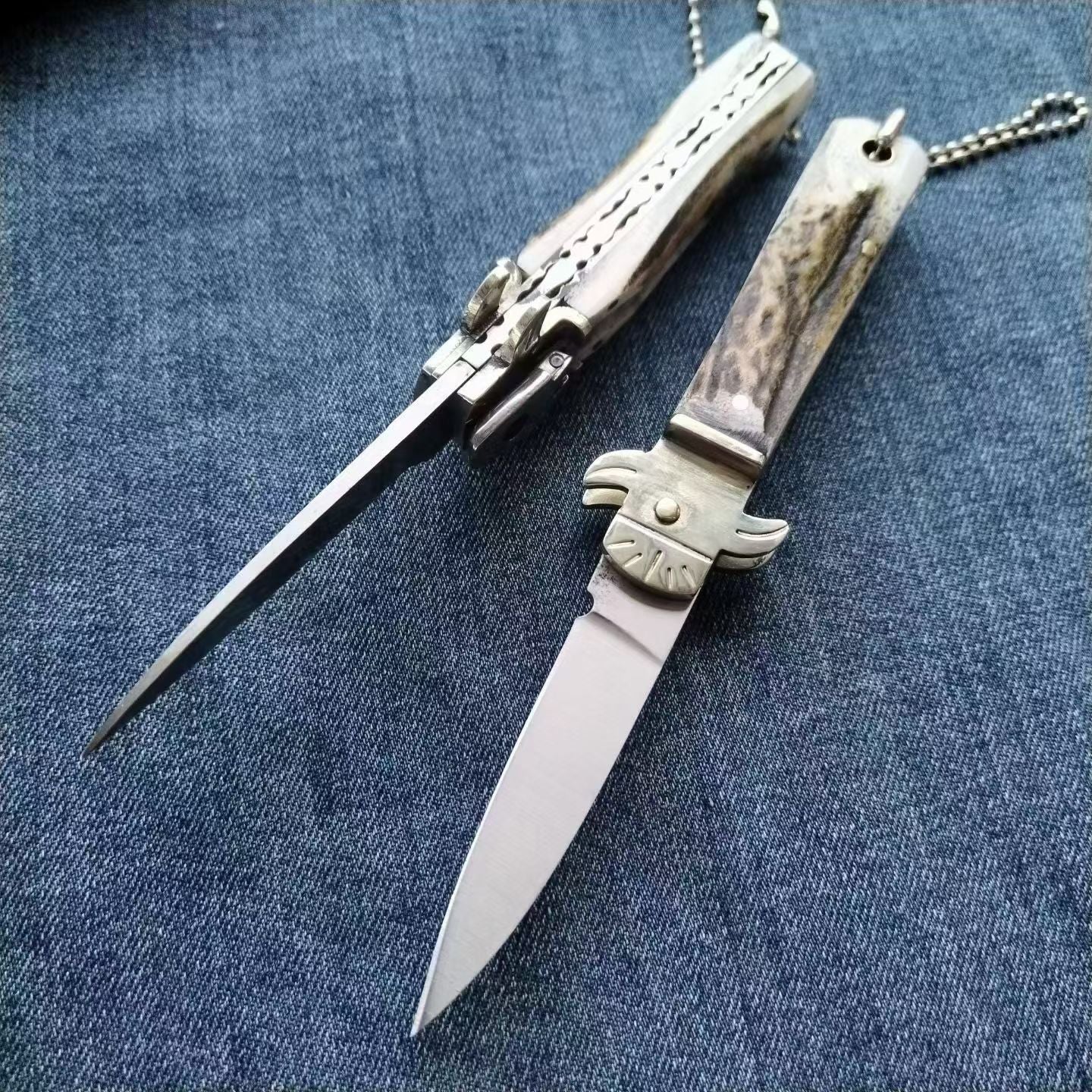 Small Deer Antler Handle D2 Outdoor Portable Knife