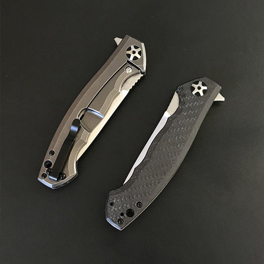 S35VN Tool 0452 Folding Carbon Fiber Titanium Handle Pocket Outdoor