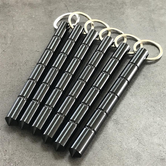 Aluminum Alloy Black Outdoor Backpack EDC Tool