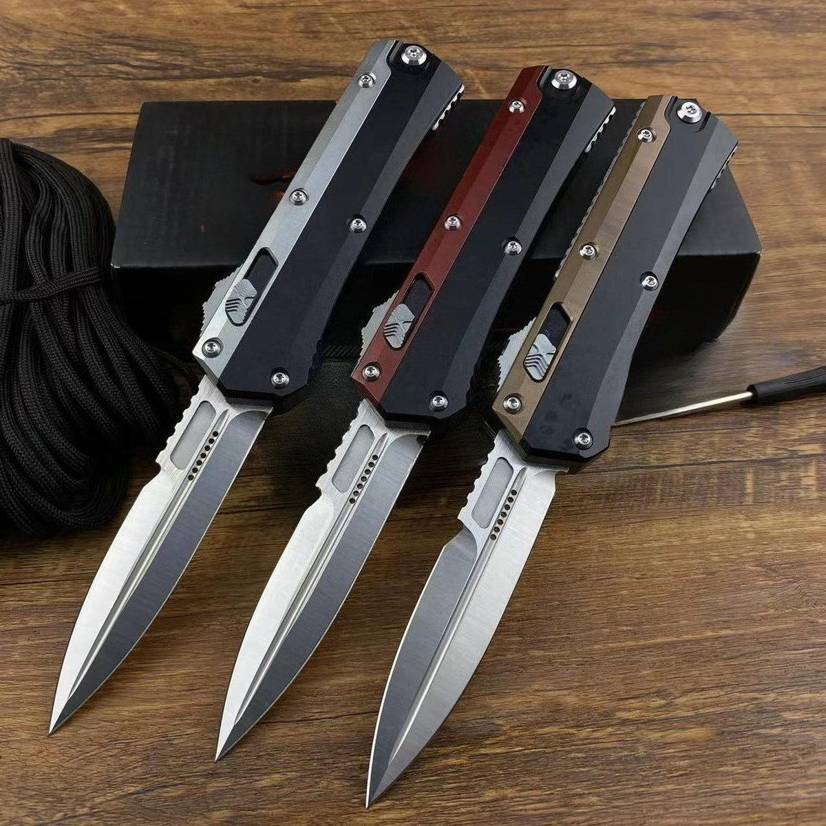 Aluminum Alloy Tricolor Knife
