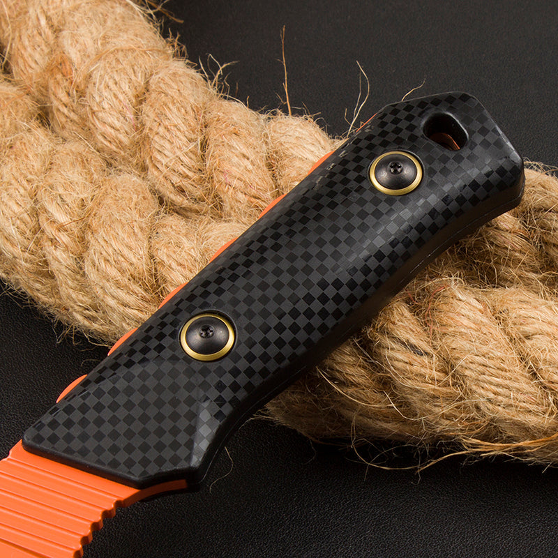 BM15600 Black Nylon Fiberglass Handle D2 Steel Orange Knife6