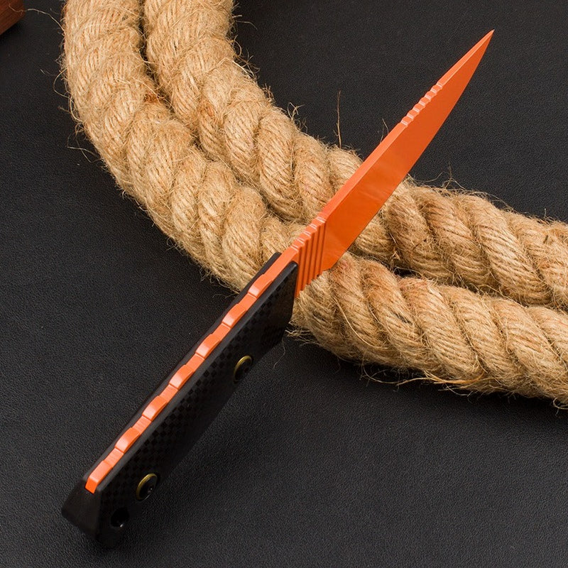 BM15600 Black Nylon Fiberglass Handle D2 Steel Orange Knife7