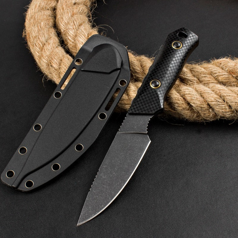 BM15600 Nylon Fiberglass Handle Stonewashed Steel Knife11