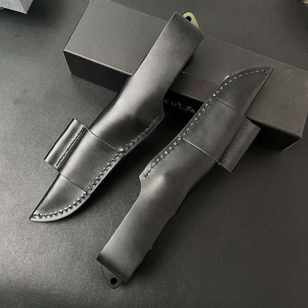 BM163 Black Stonewashed G10 Handle Knife2