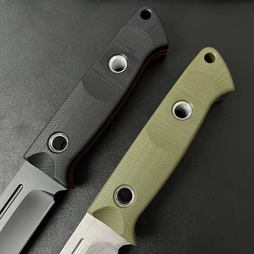 BM163 Black Stonewashed G10 Handle Knife8