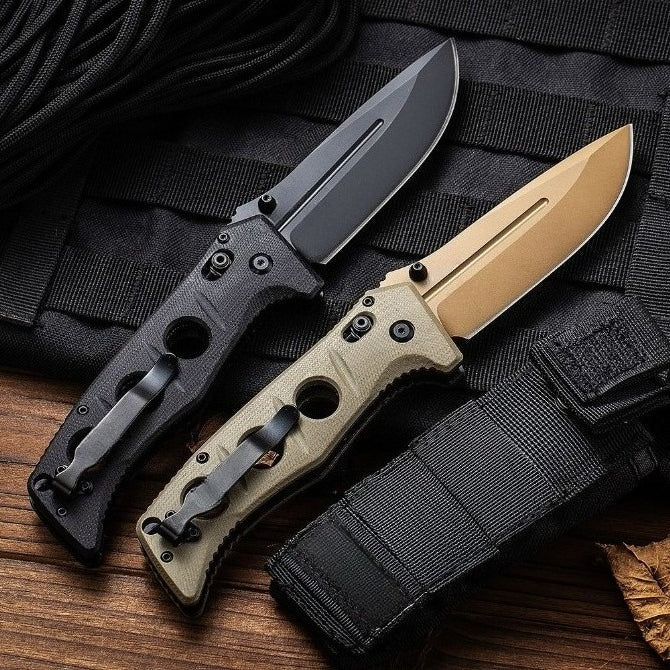 BM275SFE-2 D2 Steel Titanium Coated Folding Knife6