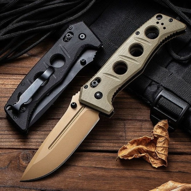 BM275SFE-2 D2 Steel Titanium Coated Folding Knife7