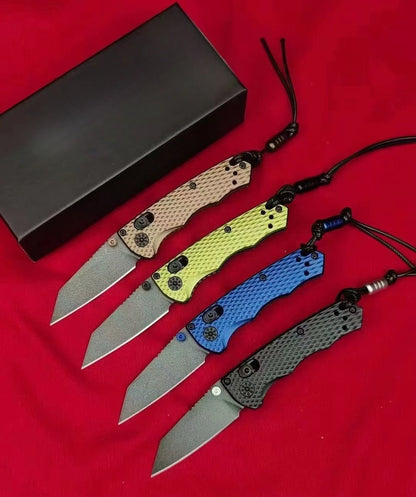 BM290 Aluminum Handle M4 Steel Folding Knife13