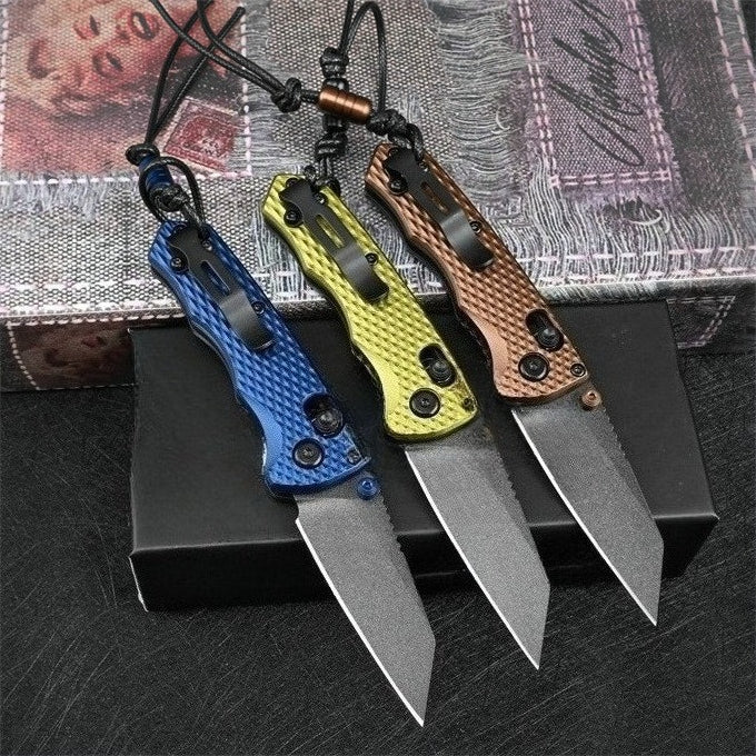 BM290 Aluminum Handle M4 Steel Folding Knife4