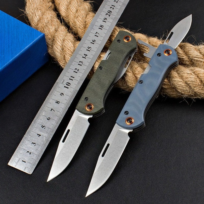 BM317 Stonewashed Steel Knife