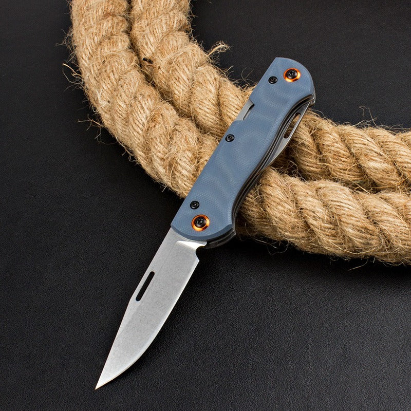 BM317 Stonewashed Steel Knife11