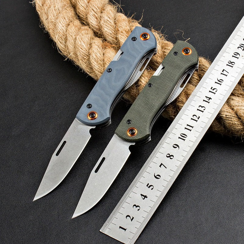 BM317 Stonewashed Steel Knife12
