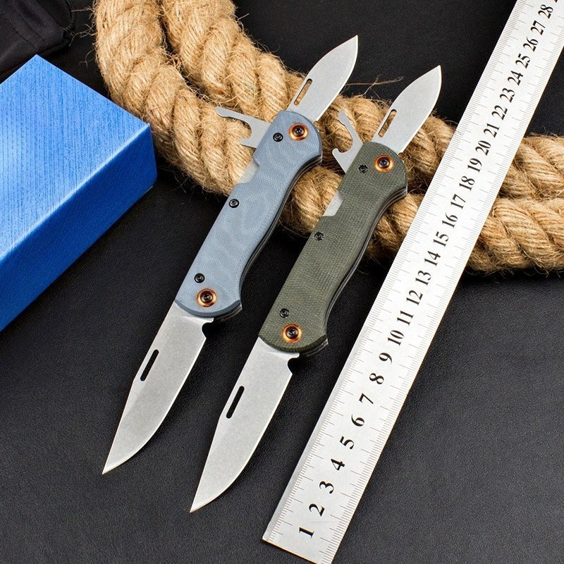 BM317 Stonewashed Steel Knife15