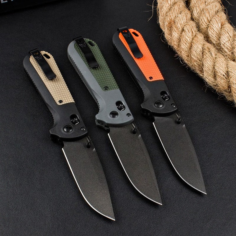 BM430BK Nylon Fiberglass Handle Folding Knife2