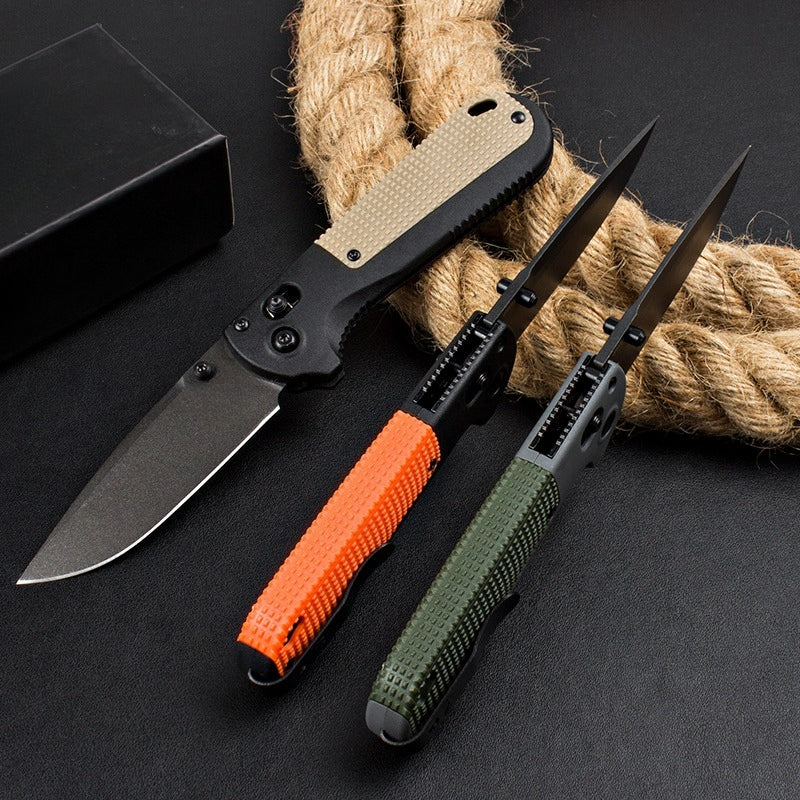 BM430BK Nylon Fiberglass Handle Folding Knife5