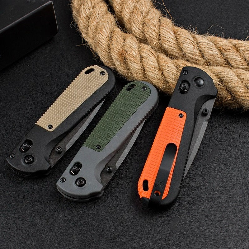 BM430BK Nylon Fiberglass Handle Folding Knife8