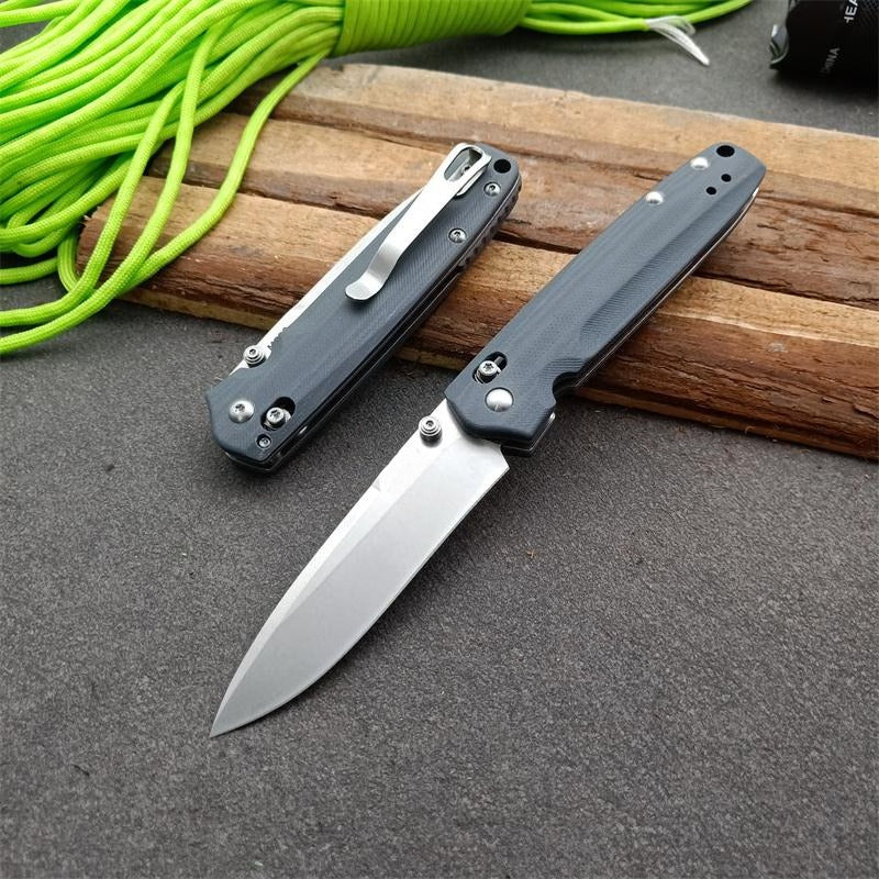 BM485 Blue G10 Handle Folding Knife10