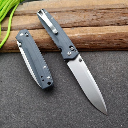 BM485 Blue G10 Handle Folding Knife8