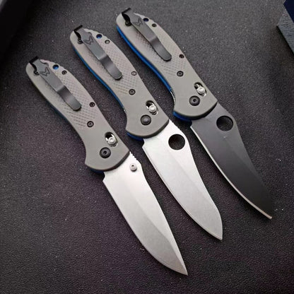BM550 D2 Stonewashed Folding Knife