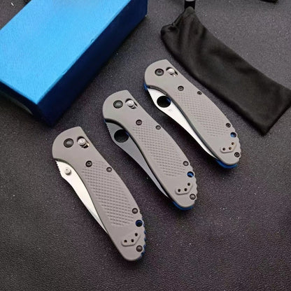 BM550 D2 Stonewashed Folding Knife