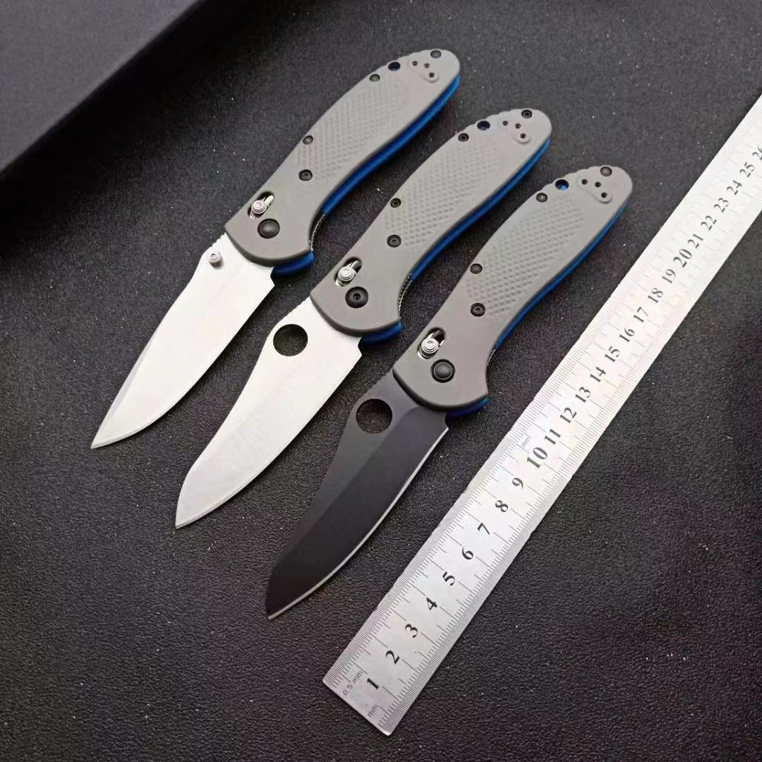 BM550 D2 Stonewashed Folding Knife