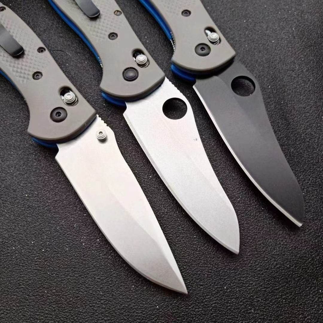 BM550 D2 Stonewashed Folding Knife