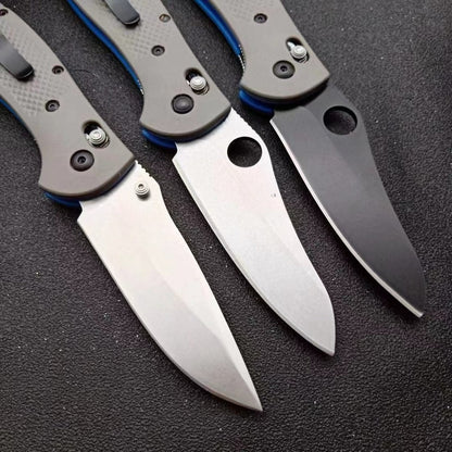 BM550 D2 Stonewashed Folding Knife