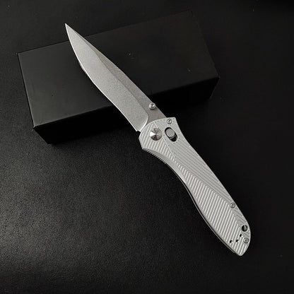 BM710 White Aluminum Alloy Handle Folding Knife6