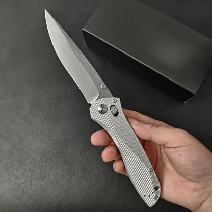 BM710 White Aluminum Alloy Handle Folding Knife7