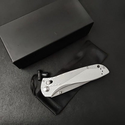BM710 White Aluminum Alloy Handle Folding Knife9