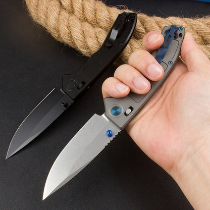 BM748 Titanium Alloy Handle Folding Knife10