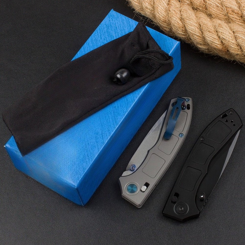 BM748 Titanium Alloy Handle Folding Knife12